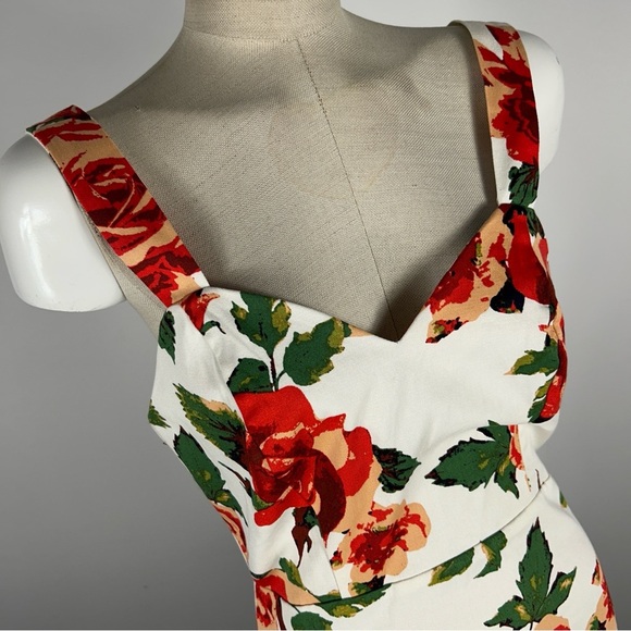 Flying Tomato Vibrant Red Floral Mini Dress - Picture 4 of 9